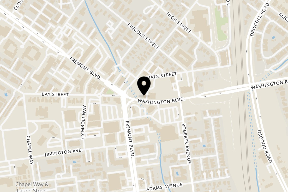 Map showing the location of Salsa Picante on 3933 Washington Blvd in Fremont